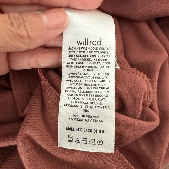 Aritzia Wilfred Saturn A LineMidi Dress Double Square Style Sleeveless Slim Fit - Picture 11 of 13